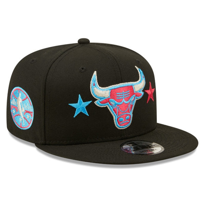 Chicago Bulls New Era 2022 NBA All-Star Game Starry 9FIFTY Snapback Adjustable Hat – Black