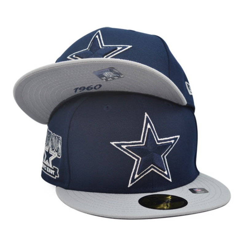 Dallas Cowboys New Era HIDDEN 59FIFTY Fitted Hat – Navy/Gray 6 7/8