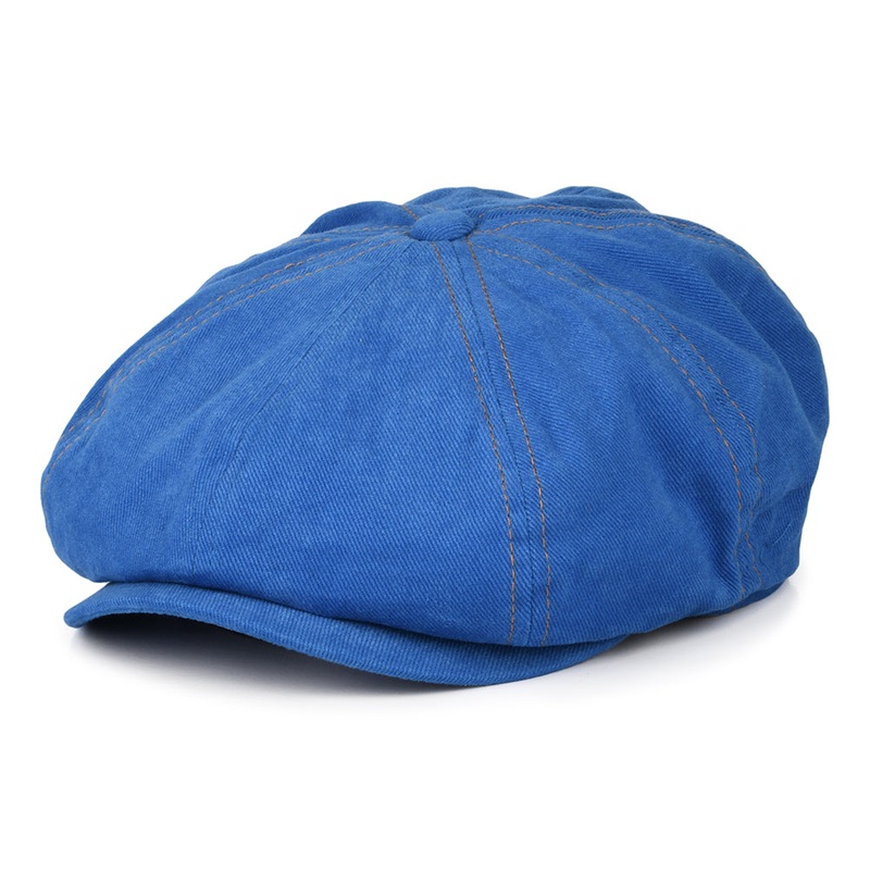 Kangol Heavy Washed Newsboy Cap – Blue S