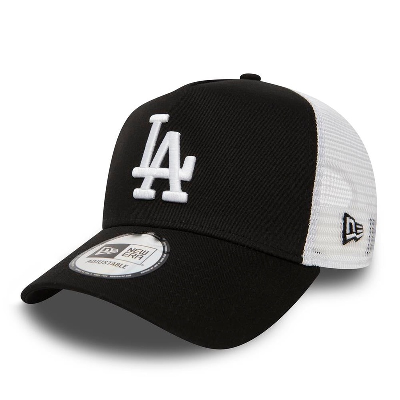 Los Angeles Dodgers Trucker Clean Black/White Cap One Size