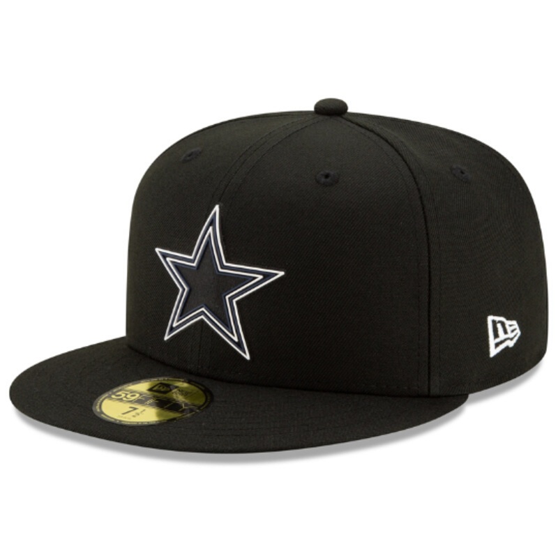 New Era Black Dallas Cowboy Draftee 59Fifty Fitted Hat