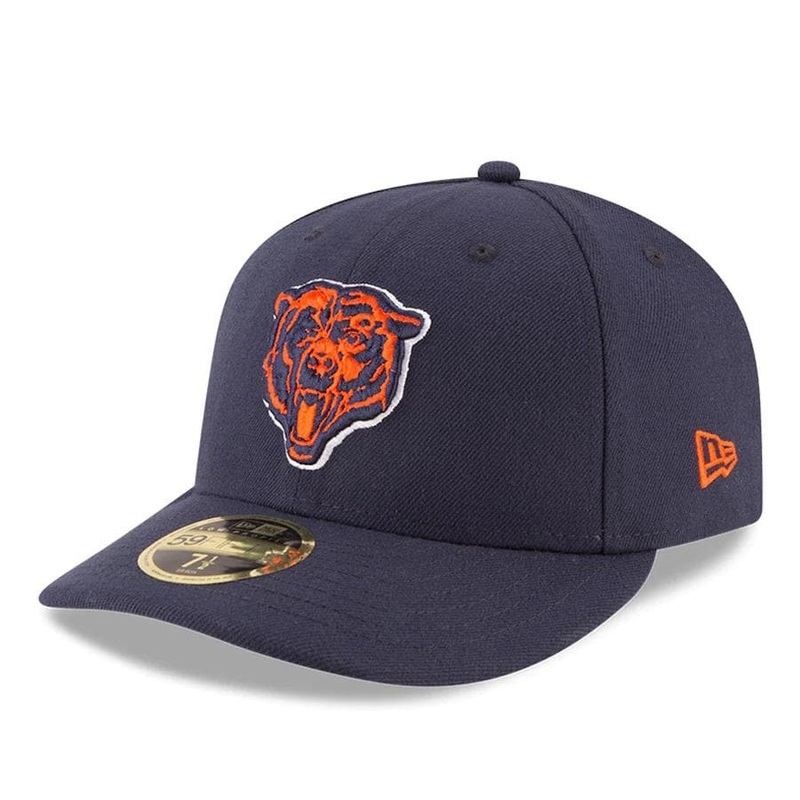 New Era Chicago Bears Navy Blue Omaha Low Profile 59FIFTY Fitted Hat