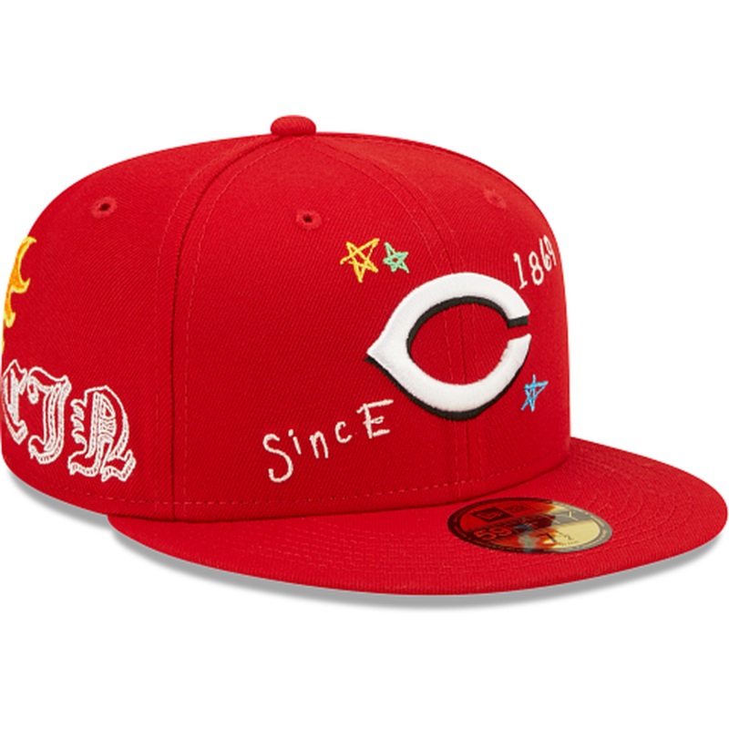 New Era  Cincinnati Reds Scribble Collection 2022 59FIFTY Fitted Hat