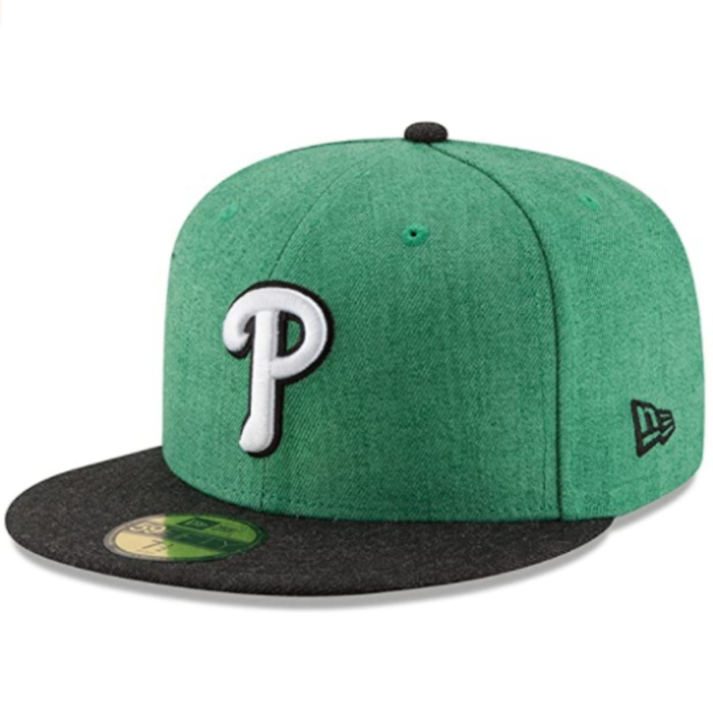 New Era Philadelphia Phillies Shamrock Heather Green 59FIFTY Fitted Hat