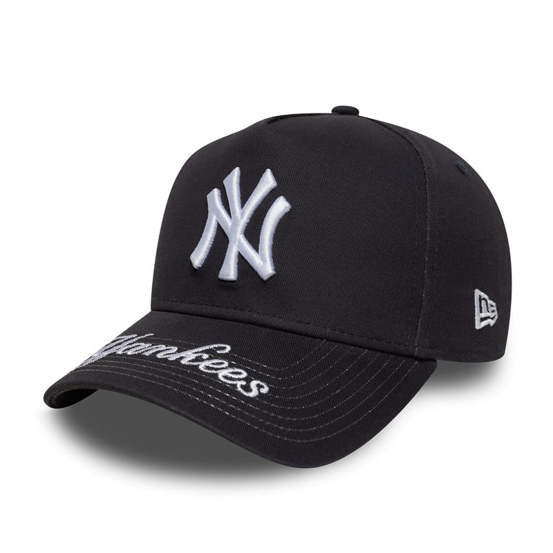 New York Yankees E-Frame Visor Hit Navy Trucker Cap One Size