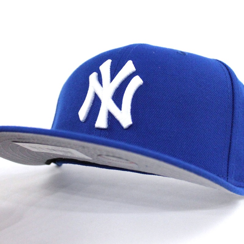 New York Yankees New Era 59Fifty Fitted Hat (Bright Blue Gray Under Brim) 7