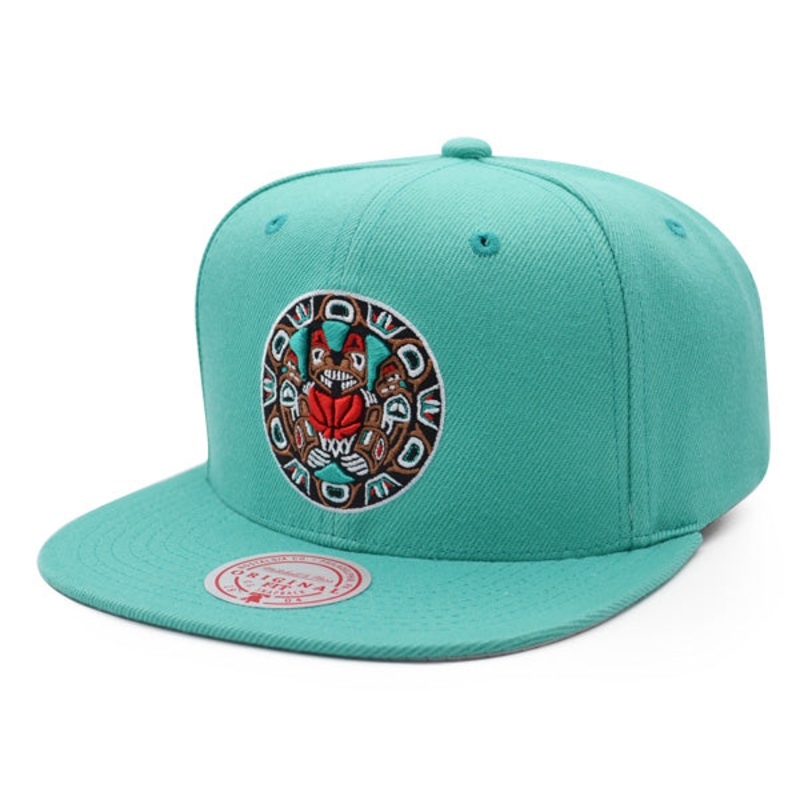 Vancouver Grizzlies Mitchell & Ness CLASSIC SOLID Snapback Hat – Teal