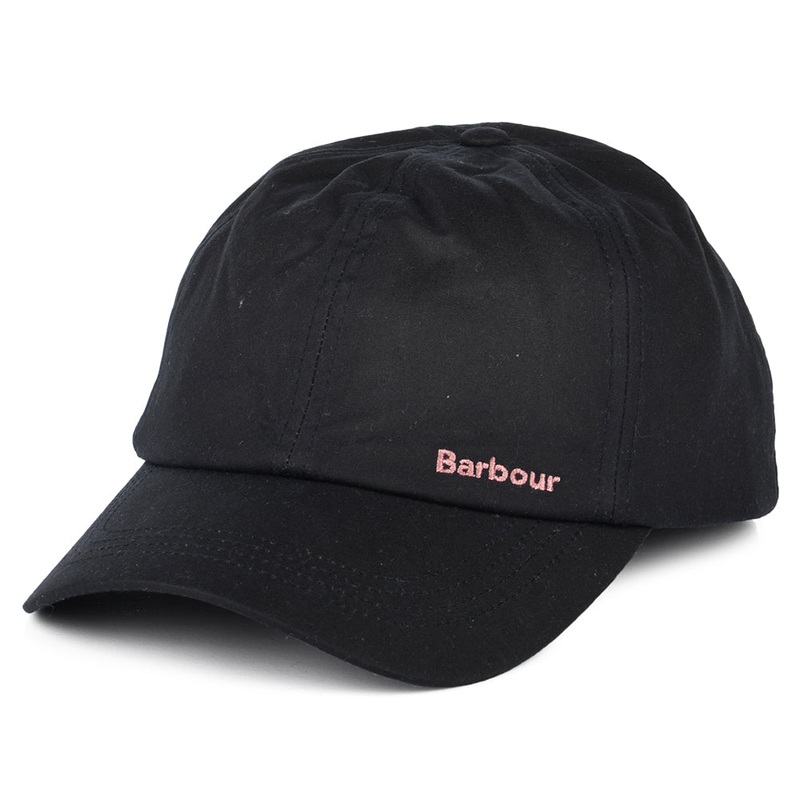 Barbour Hats Belsay Waxed Cotton Baseball Cap – Navy Blue Adjustable