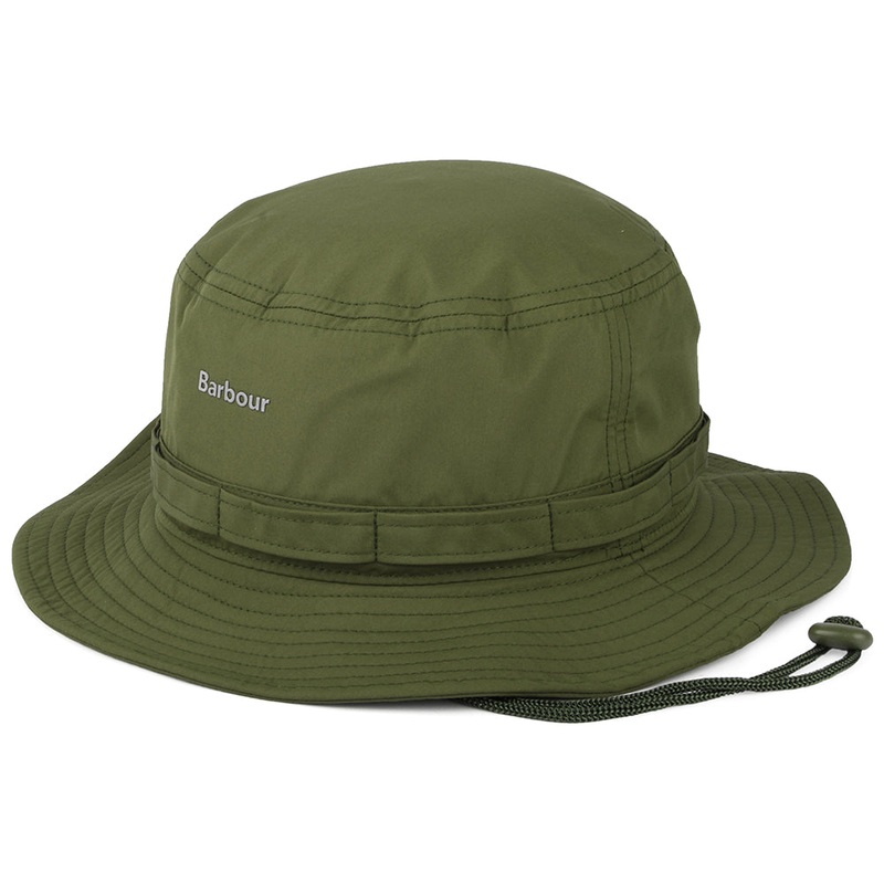 Barbour Hats Teesdale Showerproof Boonie Hat – Olive S
