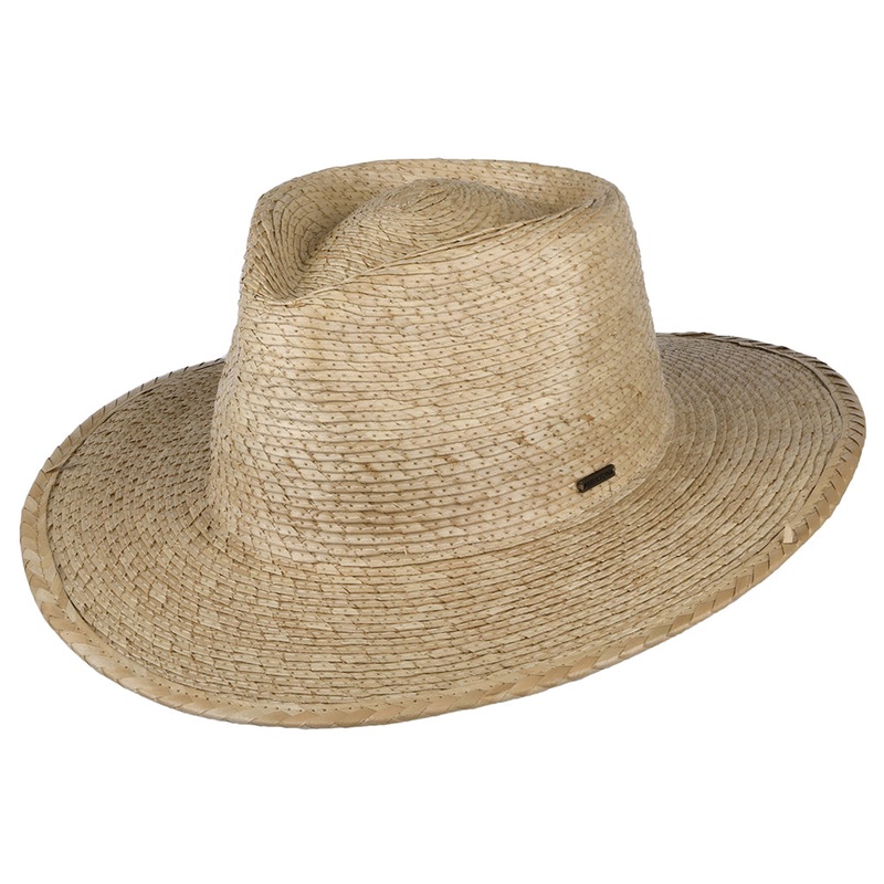 Brixton Hats Marcos Straw Fedora Hat – Natural S