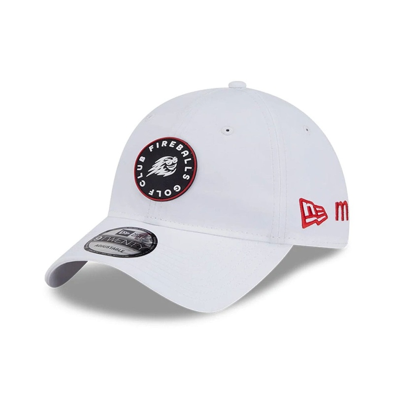 Fireballs LIV Golf 2025 White 9TWENTY Adjustable Cap OSFM