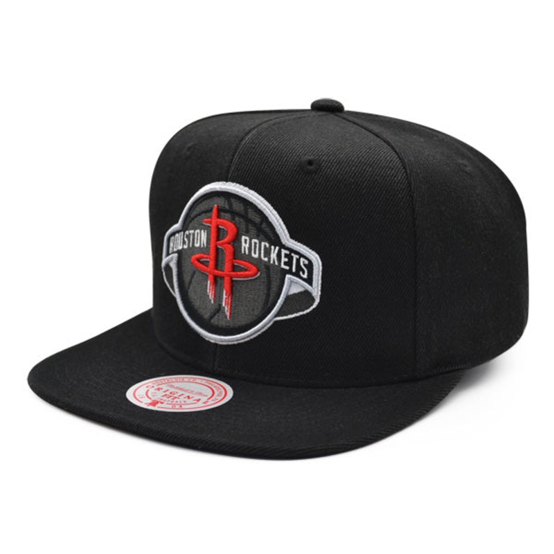 Houston Rockets NBA Mitchell & Ness B-BOY Snapback Hat – Black