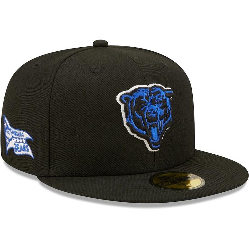 New Era Chicago Bears Black Royal Undervisor 59FIFTY Fitted Hat