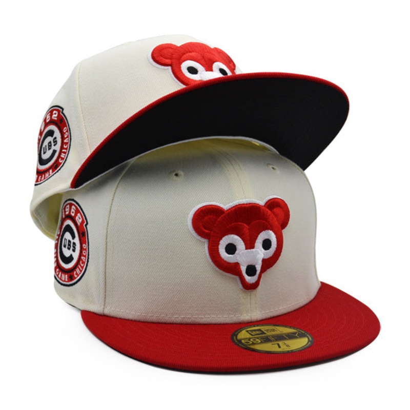 New Era Chicago Cubs Chrome/Red 1962 All-Star Game 59FIFTY Fitted Hat