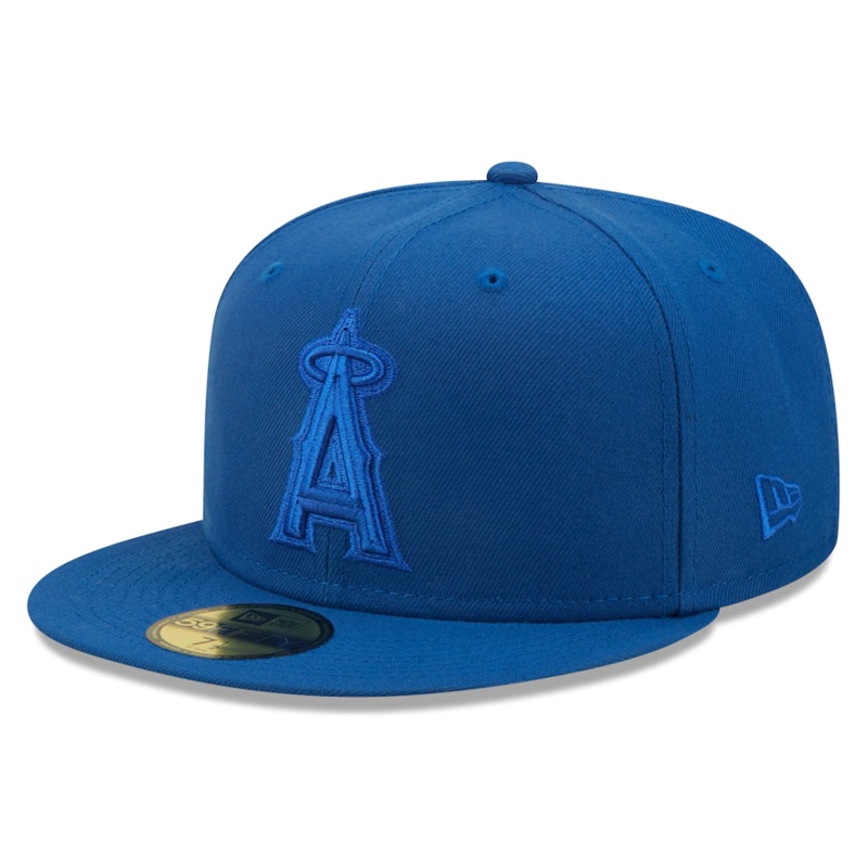 New Era Los Angeles Angels Royal Blue Tonal 59FIFTY Fitted Hat