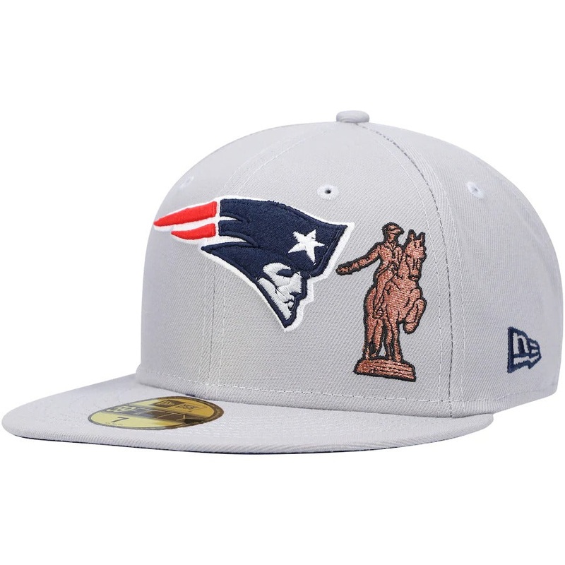 New Era New England Patriots Gray City Describe 59FIFTY Fitted Hat