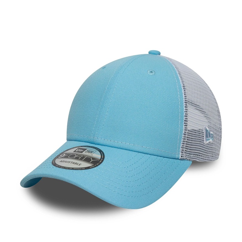 New Era Pastel Blue 9FORTY Trucker Adjustable Cap OSFA