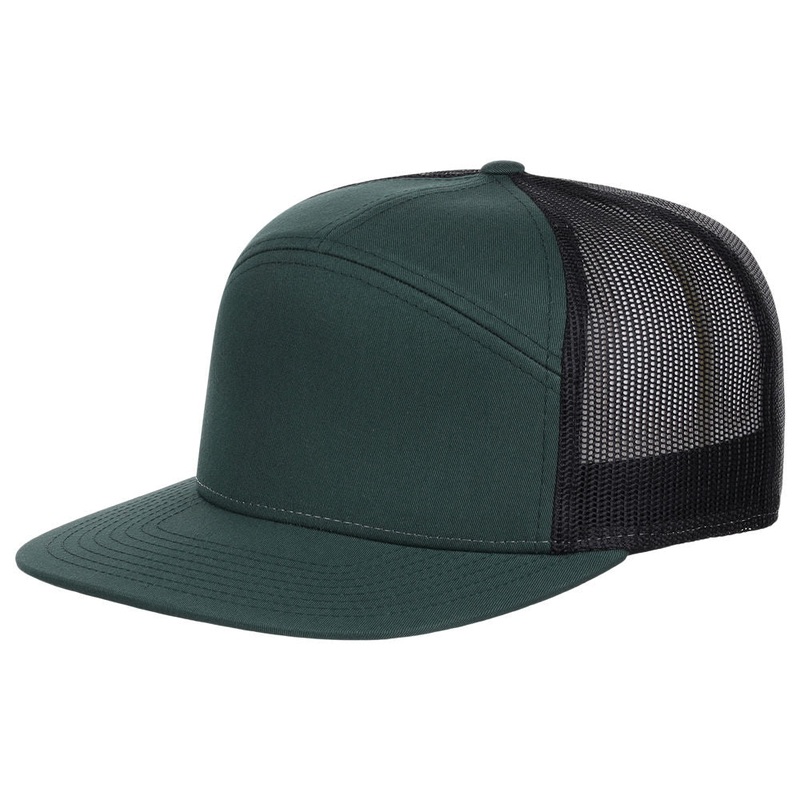 Richardson 168 7 Panel Trucker – Dark Green/Black Adjustable