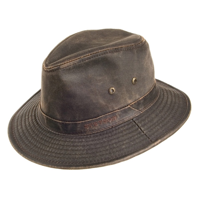 Stetson Hats Crushable Weathered Cotton Safari Hat – Brown S