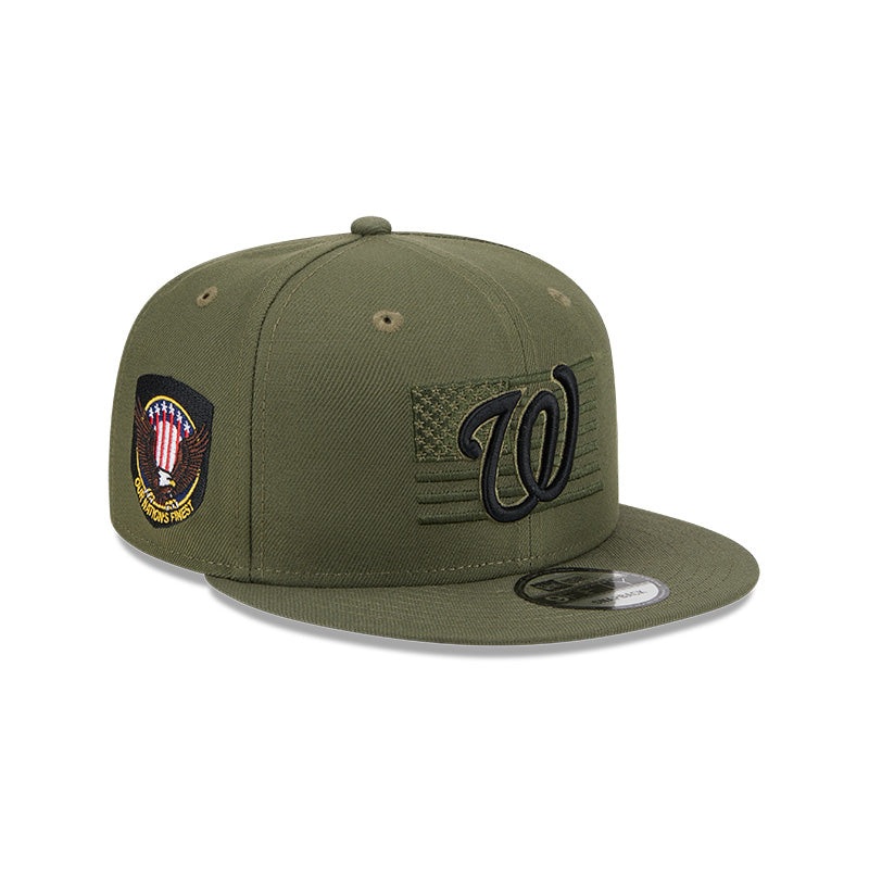 Washington Nationals New Era 2023 Armed Forces Day 9FIFTY Snapback Hat – Olive