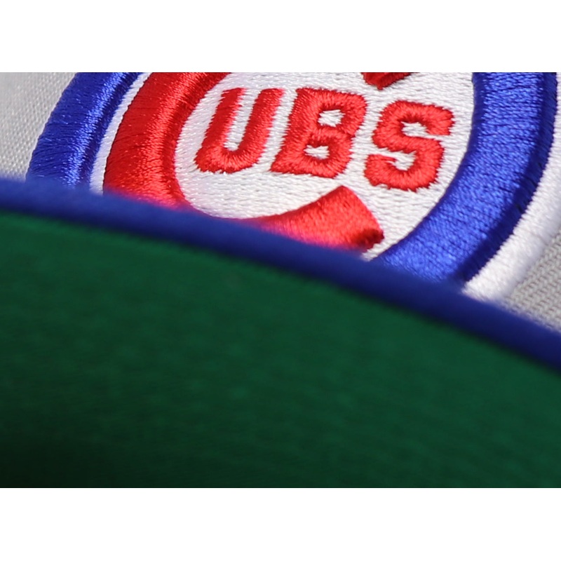 CHICAGO CUBS “ROAD” (2016 WORLD SERIES) NEW ERA 59FIFTY FITTED (GREEN UNDER VISOR) 67/8