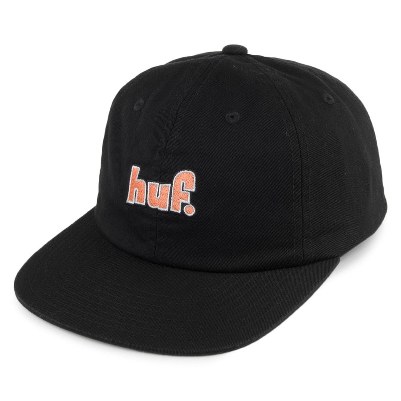 HUF 1993 6-Panel Baseball Cap – Black Adjustable