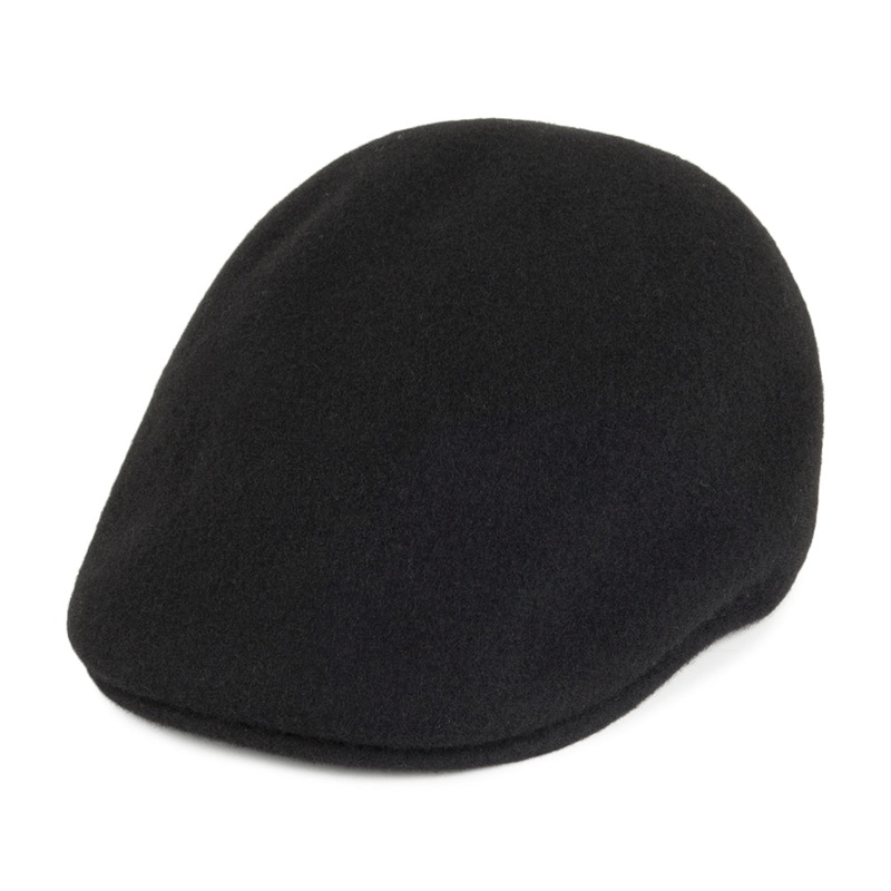 Kangol Seamless Wool 507 Flat Cap – Black S