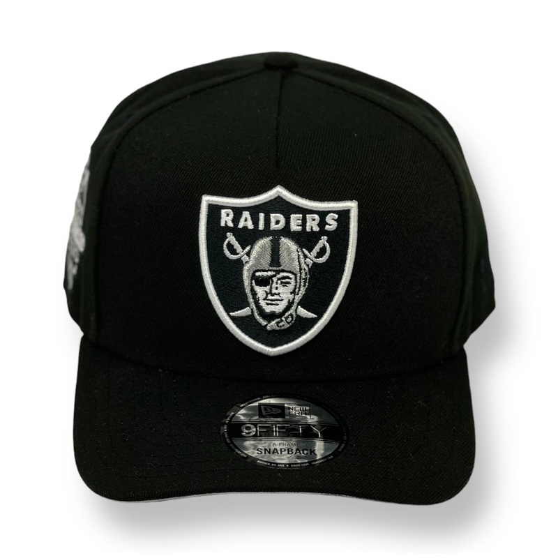 LAS VEGAS RAIDERS (BLACK) (2020 INAUGURAL) “9FIFTY AFRAME” NEW ERA SNAPBACK