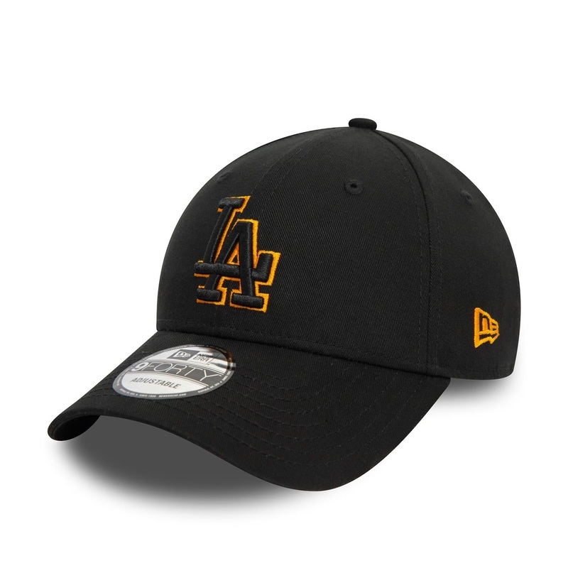 Los Angeles Dodgers 9FORTY Outline Black Cap One Size