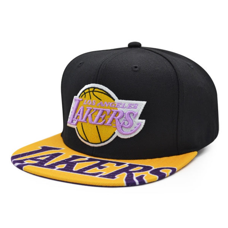 Los Angeles Lakers Mitchell & Ness SWINGMAN POP Snapback Hat – Black/Yellow