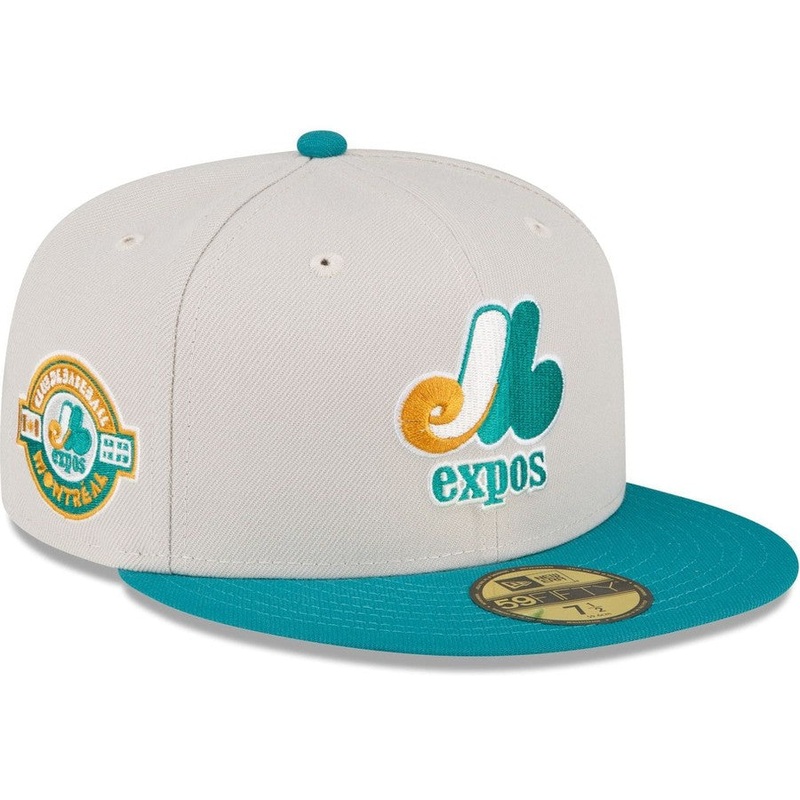 New Era Just Caps Cadet Blue Montreal Expos 2023 59FIFTY Fitted Hat