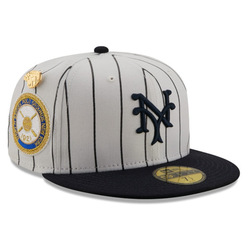 New York Giants 1921 WORLD SERIES Exclusive New Era 59Fifty Fitted Hat – Pinstripe/Green Bottom 6 7/8