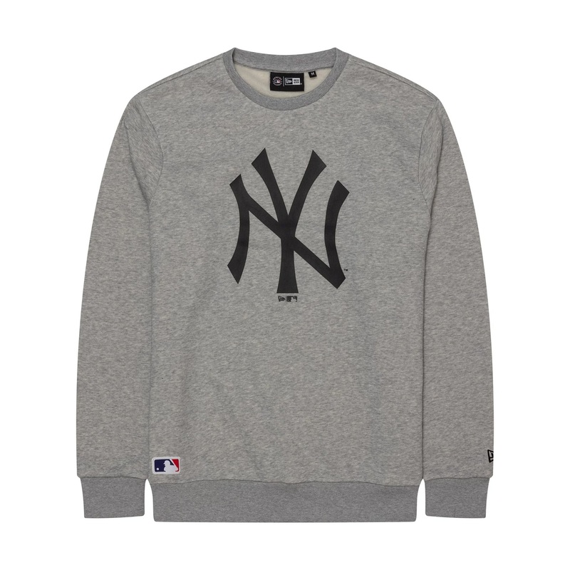 New York Yankees MLB Regular Grey Crew Neck Sweater XS