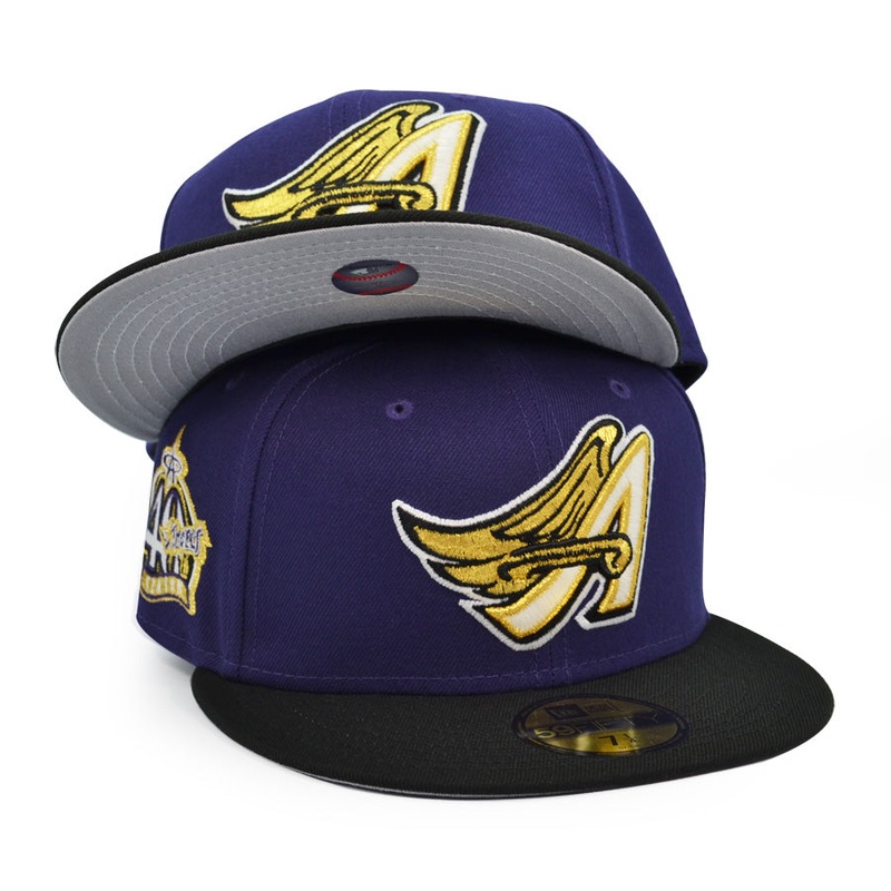 Anaheim Angels 40th Anniversary Exclusive New Era 59Fifty Fitted Hat – Purple/Black 7