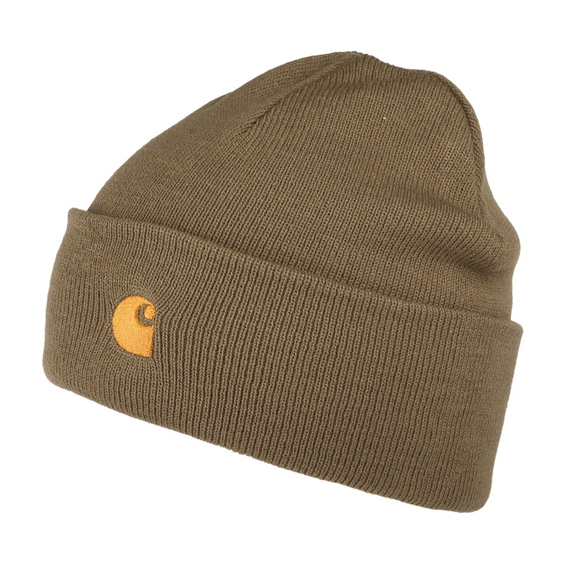 Carhartt WIP Hats Chase Cuffed Beanie Hat – Peanut 1-Size