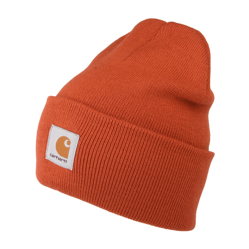 Carhartt WIP Hats Watch Cap Beanie Hat – Brick Red 1-Size