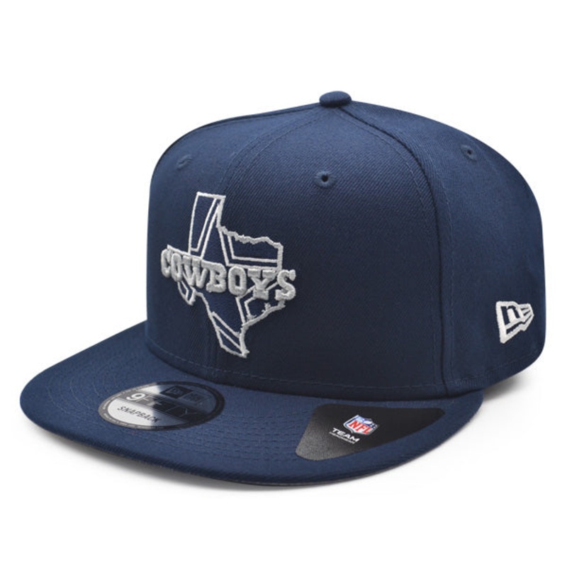 Dallas Cowboys New Era THE LOCAL 9Fifty Snapback NFL Hat – Navy/Gray