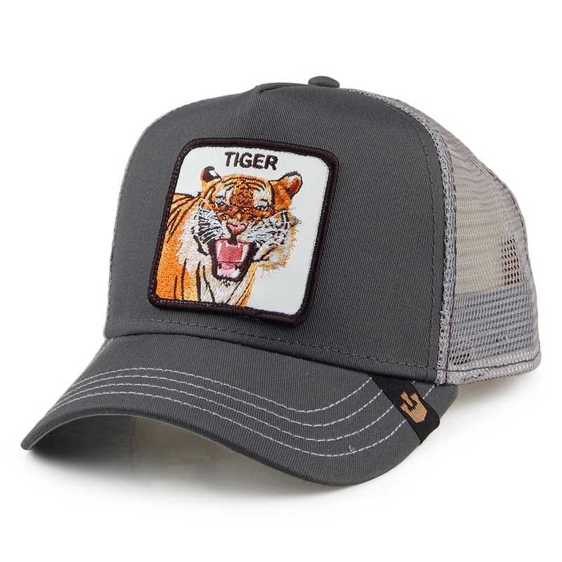 Goorin Bros. Eye Of The Tiger Trucker Cap – Grey Adjustable