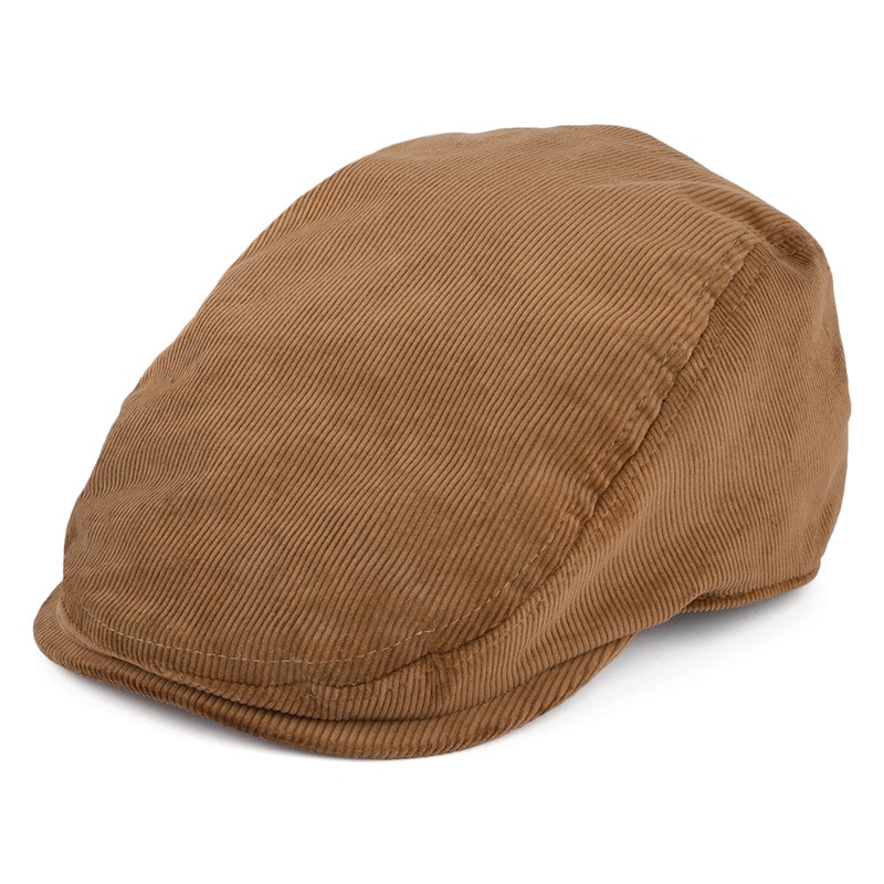 Kangol Corduroy Flat Cap – Brown S
