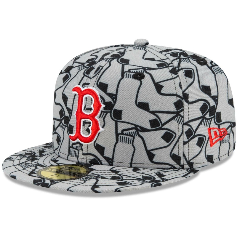 New Era Boston Red Sox Team Print 59Fifty Fitted Hat