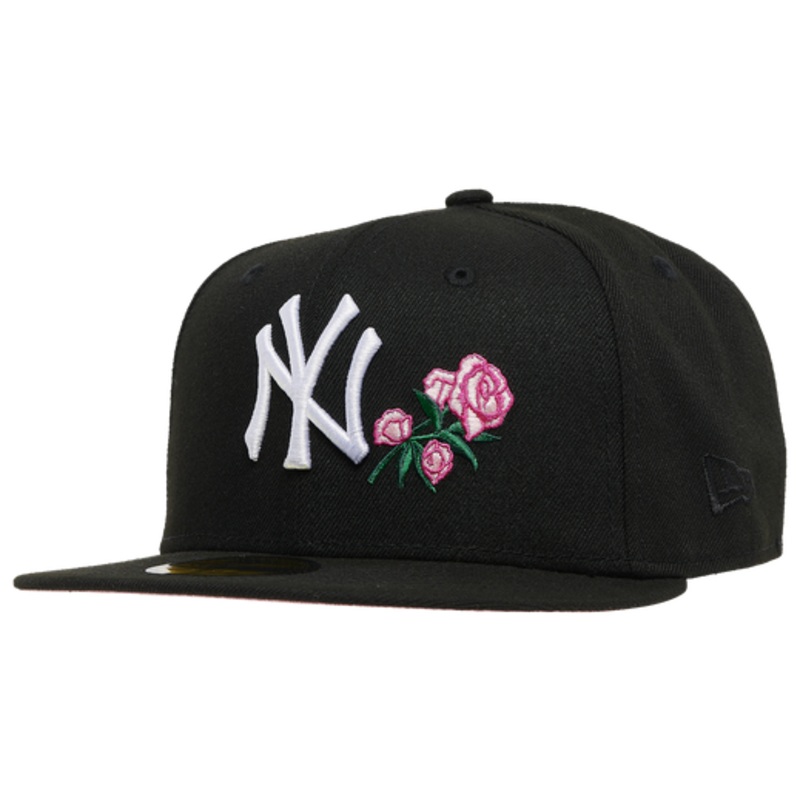 New Era New York Yankees Black/Pink Rose 59FIFTY Fitted Hat