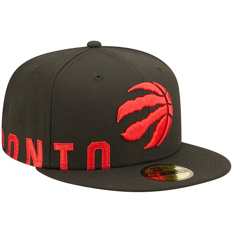 New Era Toronto Raptors Black Side Split 59FIFTY Fitted Hat