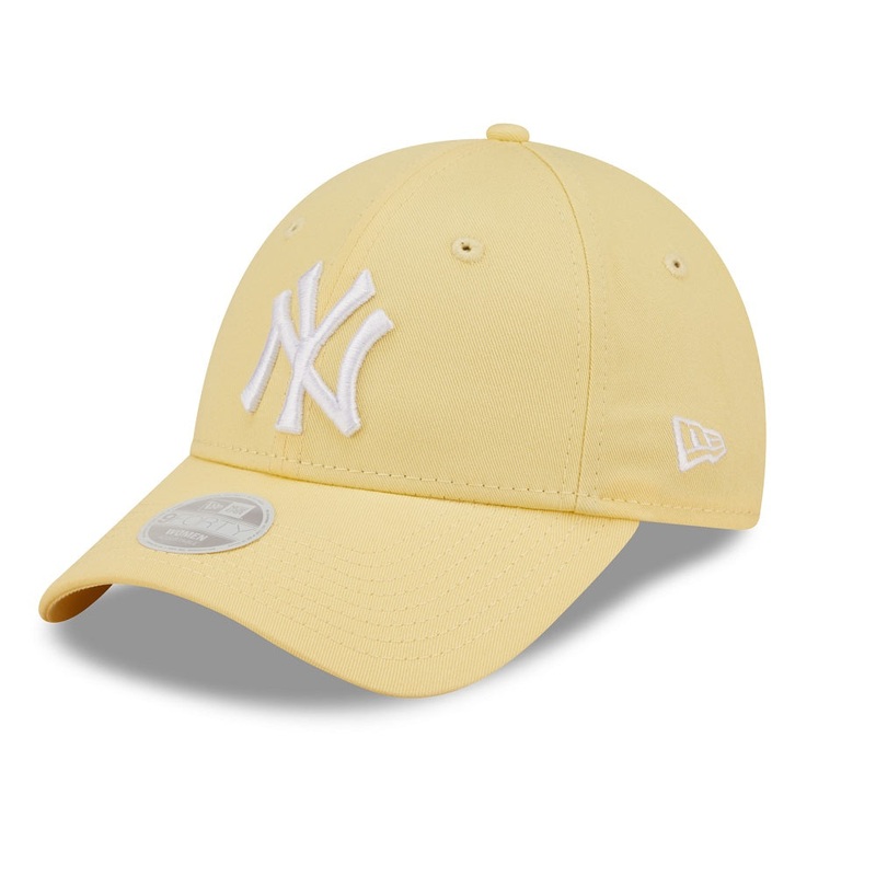 New York Yankees 9FORTY Womens League Essential Yellow Cap One Size