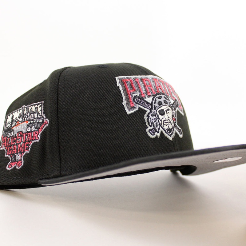 Pittsburgh Pirates 2006 All-Star Game 59Fifty New Era Fitted Hats (Black Tonal Gray Under Brim) 7