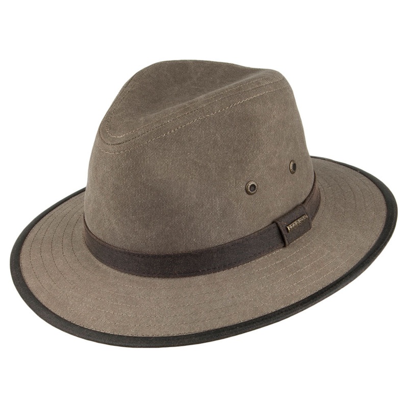 Stetson Hats Canvas Safari Fedora – Khaki S