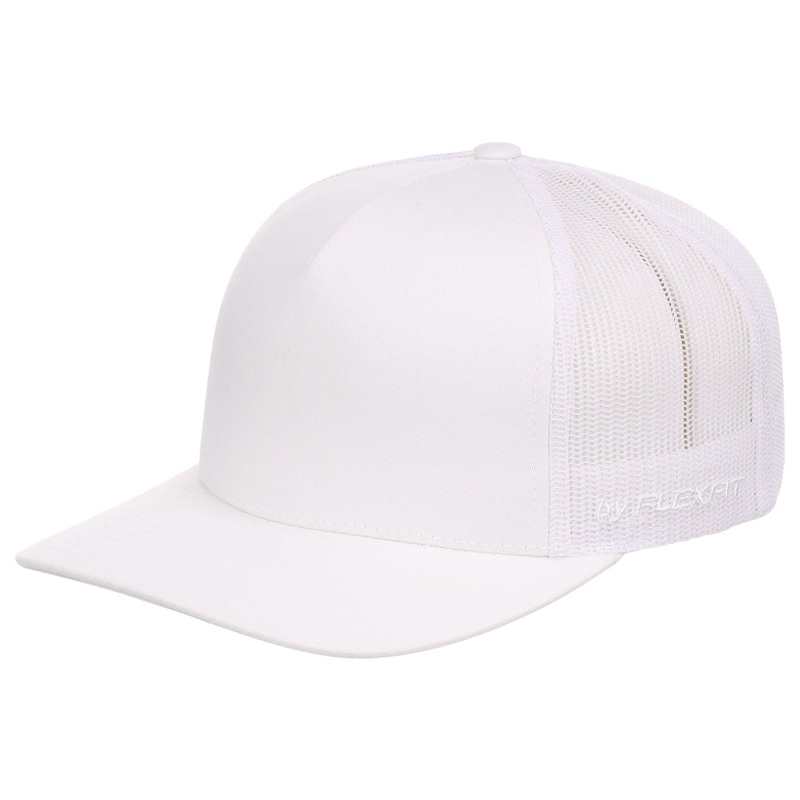 YP Classics 5-Panel Retro Trucker – White Adjustable