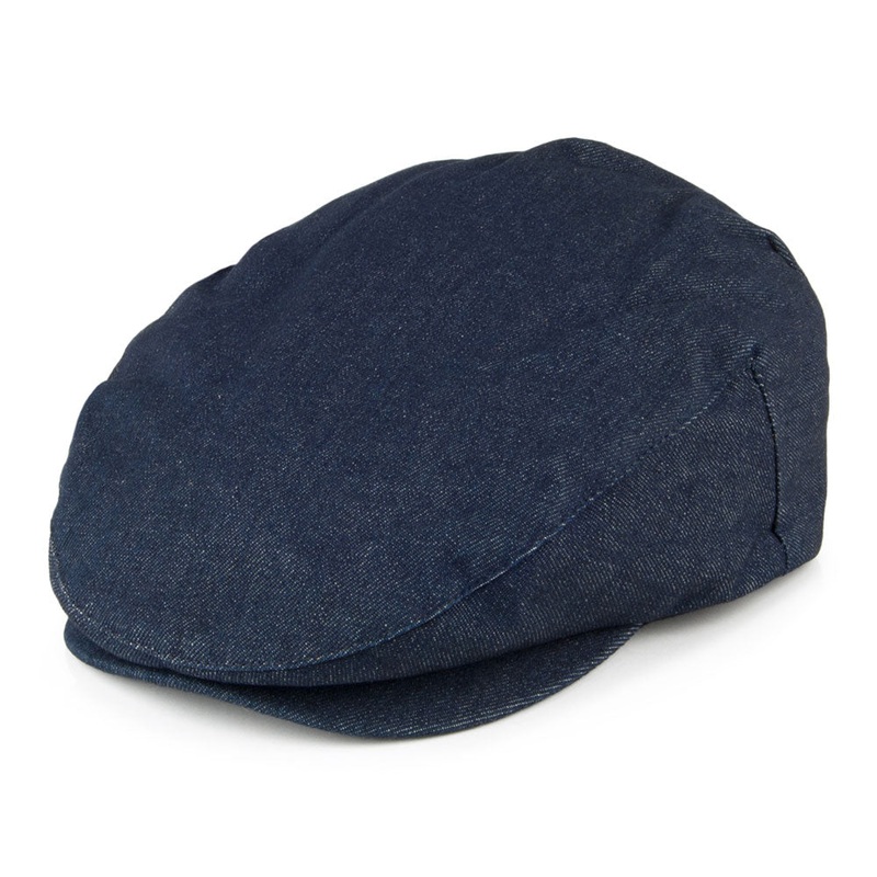 Brixton Hooligan Flat Cap – Denim Small-56cm