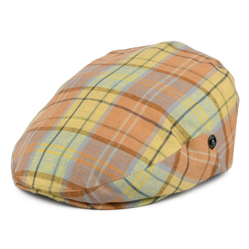 City Sport Golf Linen Flat Cap – Multi-Coloured S