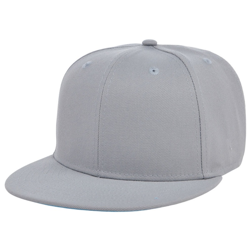 Crowns By Lids Dime Snapback UV Cap – Light Grey/Sky Blue Adjustable