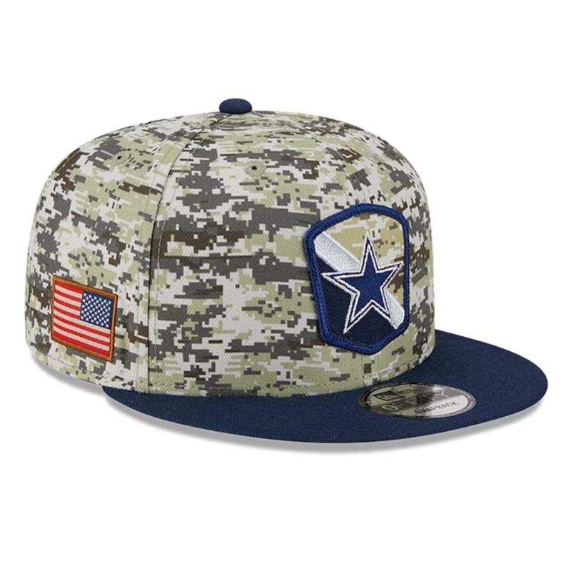 Dallas Cowboys New Era 2023 Salute To Service 9Fifty Snapback Hat – Camo